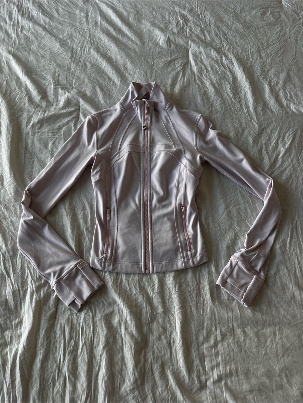 lululemon athletica Pale Pink Full-Zip Athletic Jacket